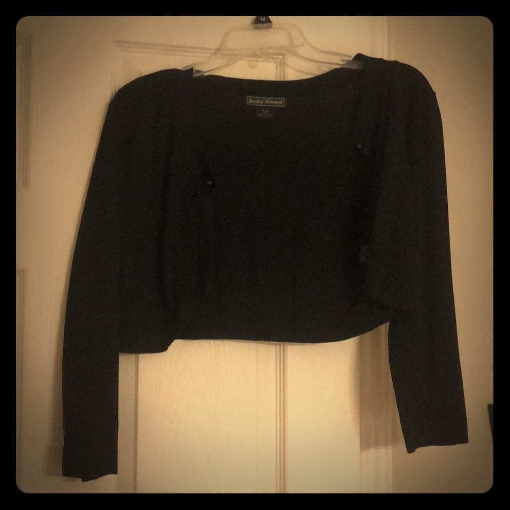 Crop top length black Jessica Howard sweater